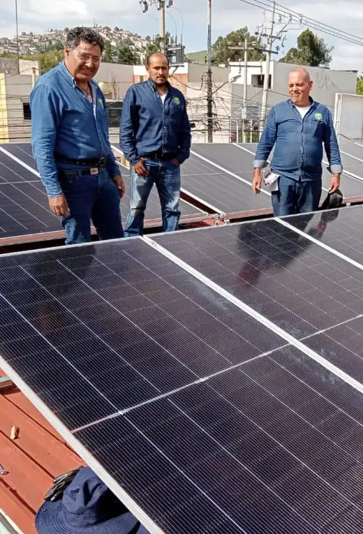 Women with Solar Panel